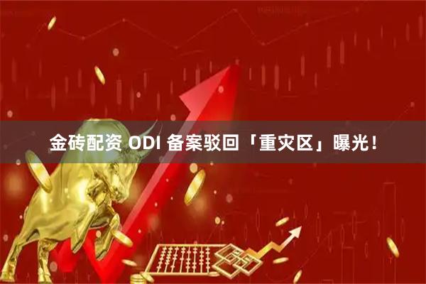 金砖配资 ODI 备案驳回「重灾区」曝光！